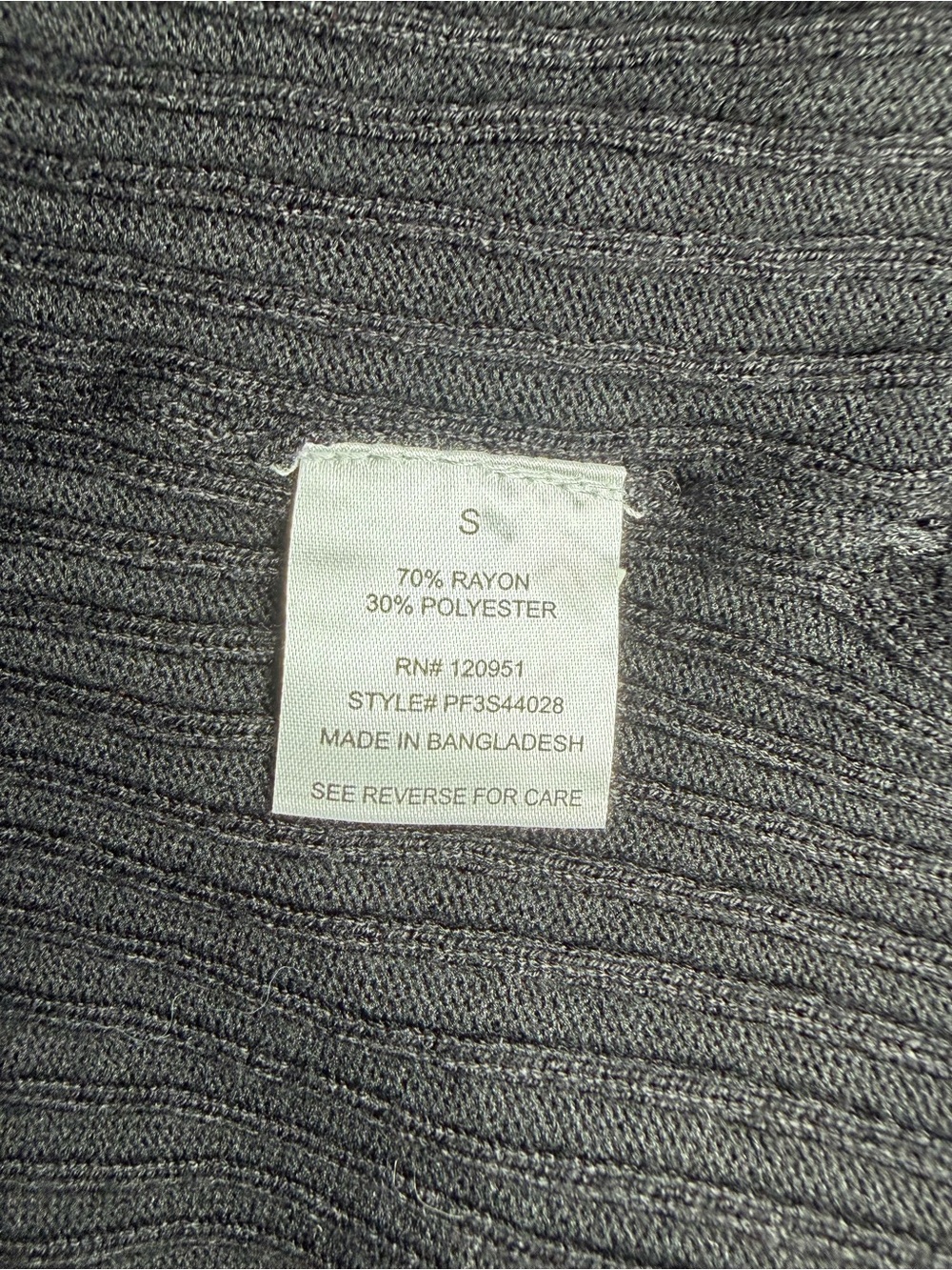 Pink Rose Black Ribbed Duster Cardigan Open Front Pockets Size Small Long - Picture 3 of 6